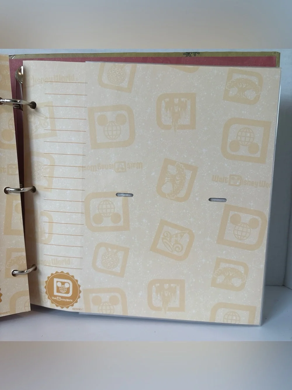 Walt Disney World 40th Anniversary Mickey Photo Album Vacation Memory Scrapbook